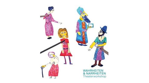 Projektlogo Wahrheiten & Narrheiten – Mobiler Theaterworkshop Logo des Projekts „Wahrheiten & Narrheiten – Mobiler Theaterworkshop“
